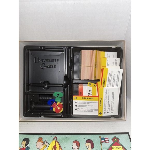 Brain Quest Board Game University Games Ages 6 to 12 Vintage 1993 Grade 1 to 6 - Picture 4 of 5